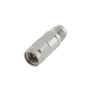 2.4 mm Jack to 3.5 mm Plug Adapter 50 OHM Straight Stainless Steel