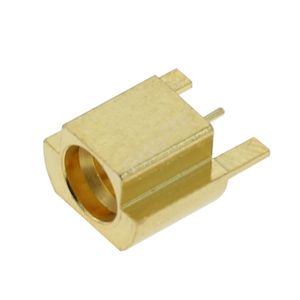 SMP Plug Connector Edge Mount Straight For PCB , Gold Plating