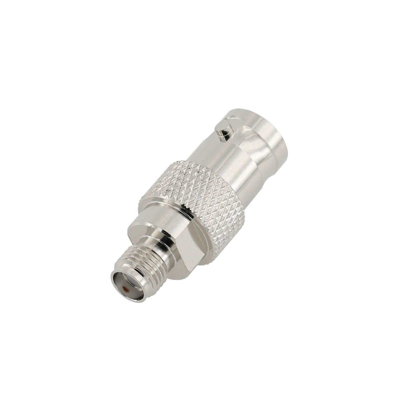SMA Jack to BNC Jack Straight Stainless Steel Adapter 50 Ohm 