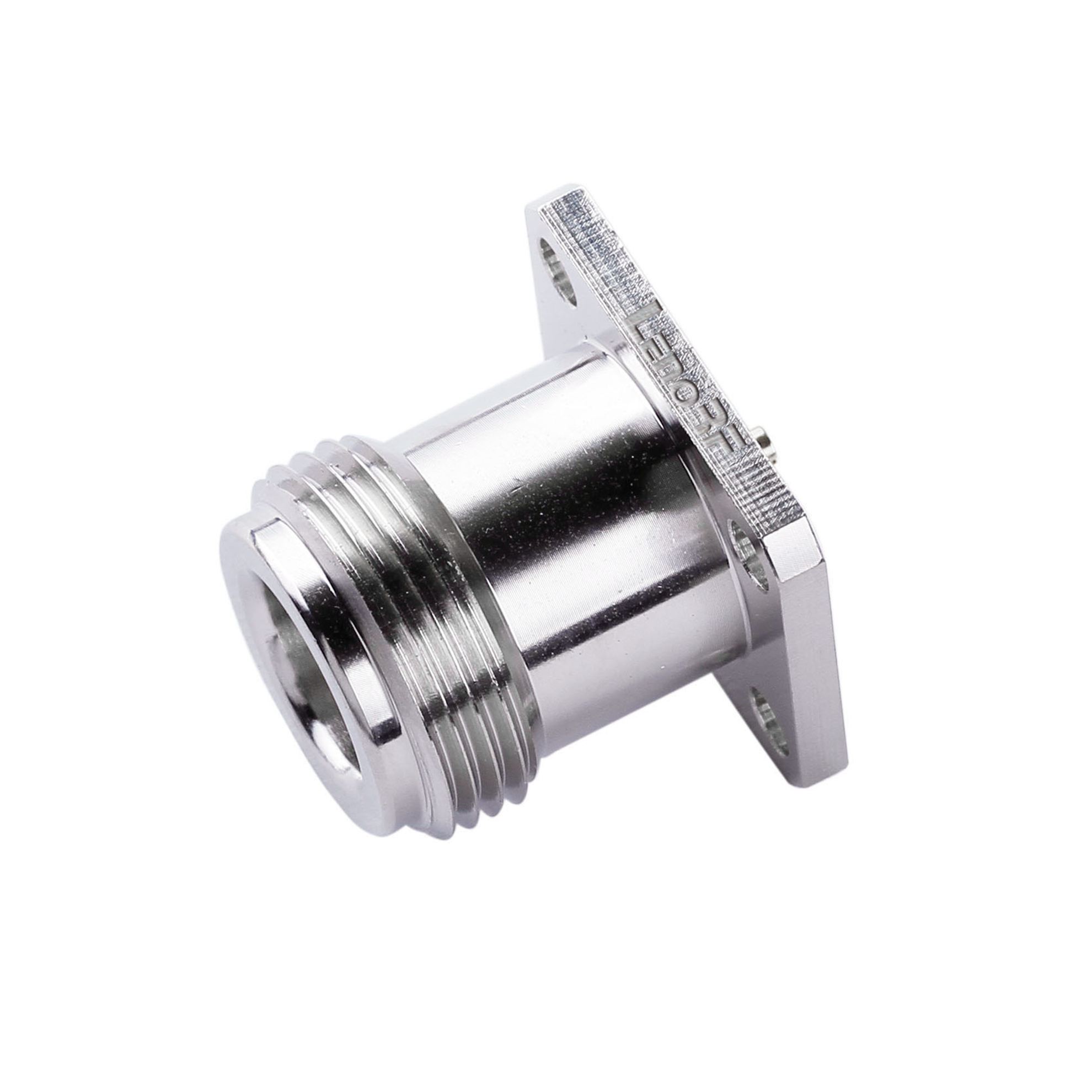 N Connector Jack 4 Hole Flange Straight For Microstrip