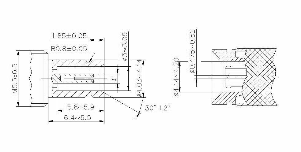 1.0/2.3 connector