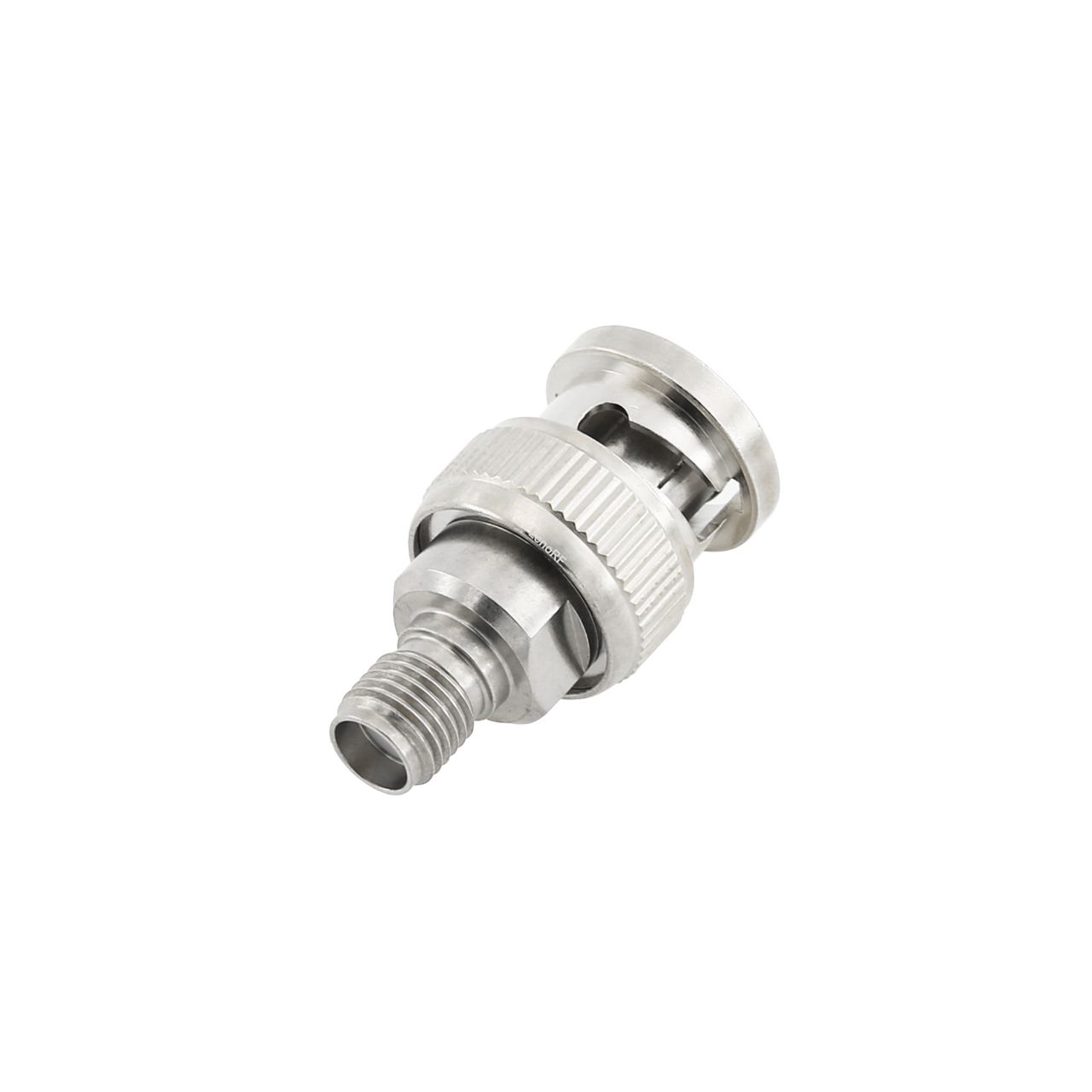 SMA Jack to BNC Plug Straight Stainless Steel Adapter 50 Ohm 