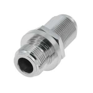 N Jack To Jack Straight Bulkhead Stainless Steel Adapter 