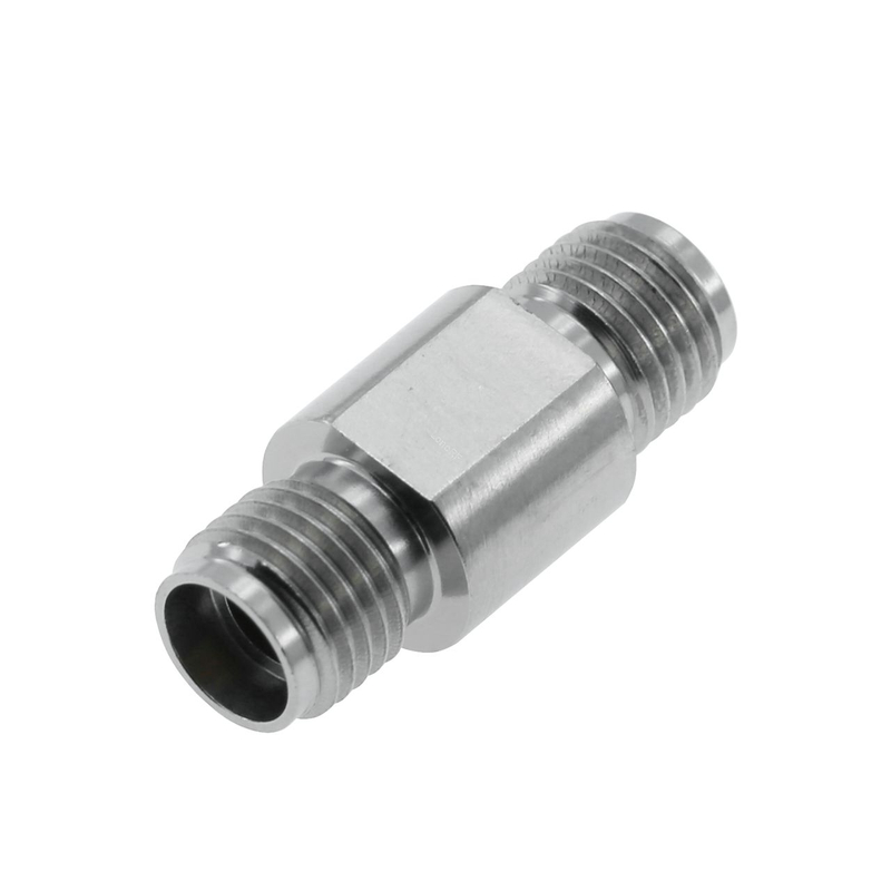 3.5 mm Jack To Jack Adapter 50 OHM Straight Stainless Steel 