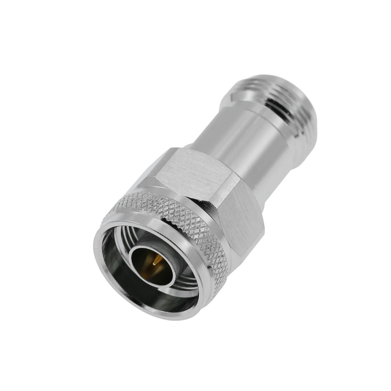N Plug To Jack Straight Brass Body Adapter 