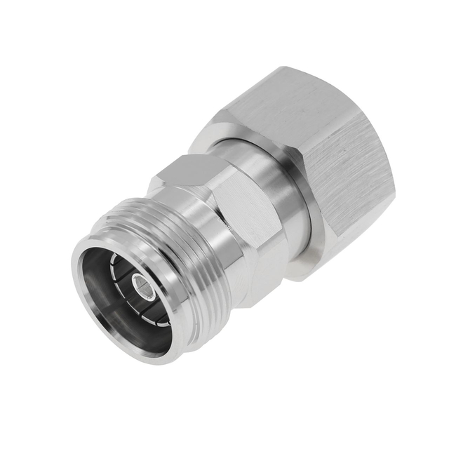 4.3-10 Plug To Jack Adapter 50 OHM Brass Body