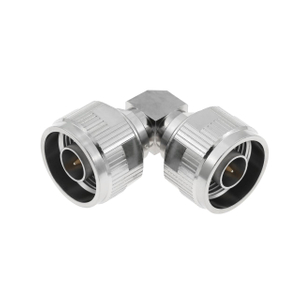 N Plug To Plug Right Angle Stainless Steel Adapter 