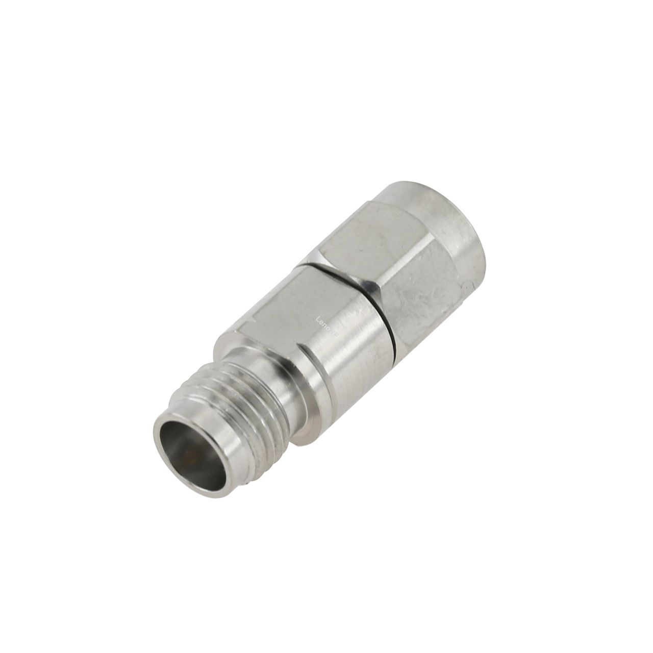 2.4 mm Jack to 3.5 mm Plug Adapter 50 OHM Straight Stainless Steel