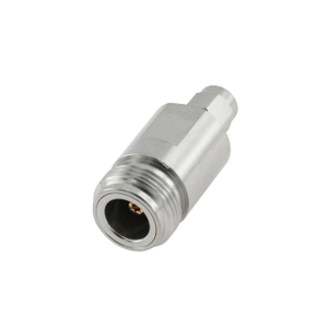3.5 mm Plug to N Jack Adapter 50 OHM Straight Stainless Steel Body