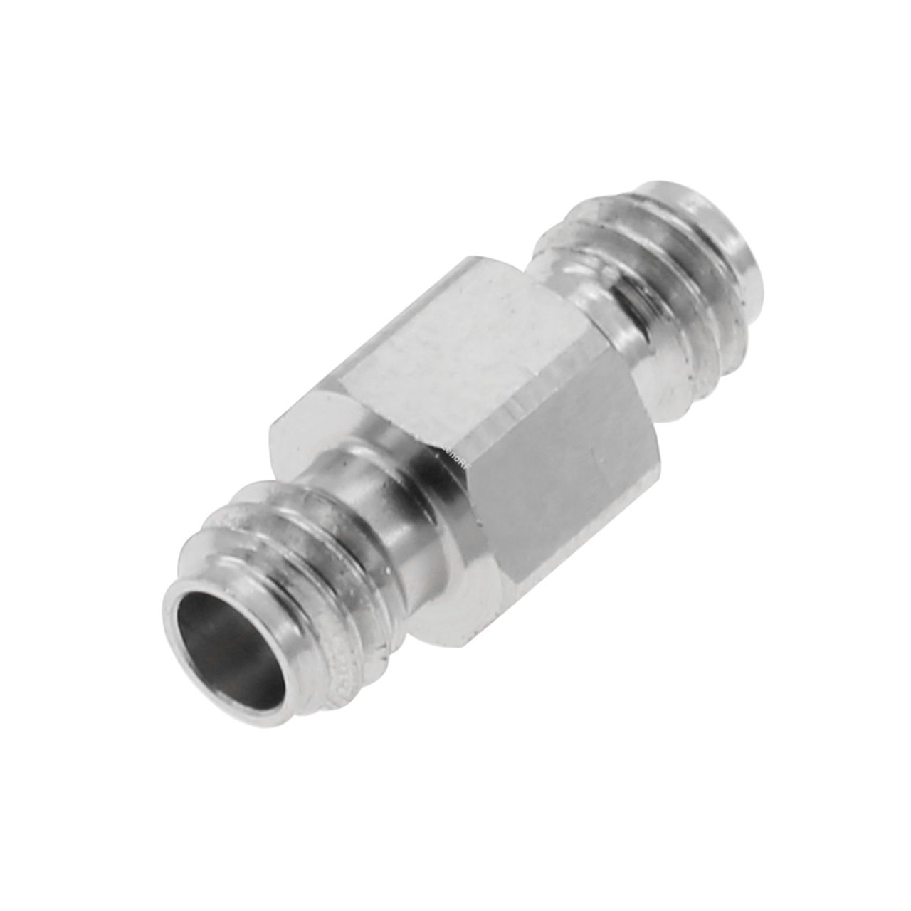1.0 mm Jack To Jack Adapter 50 OHM Straight Stainless Steel 