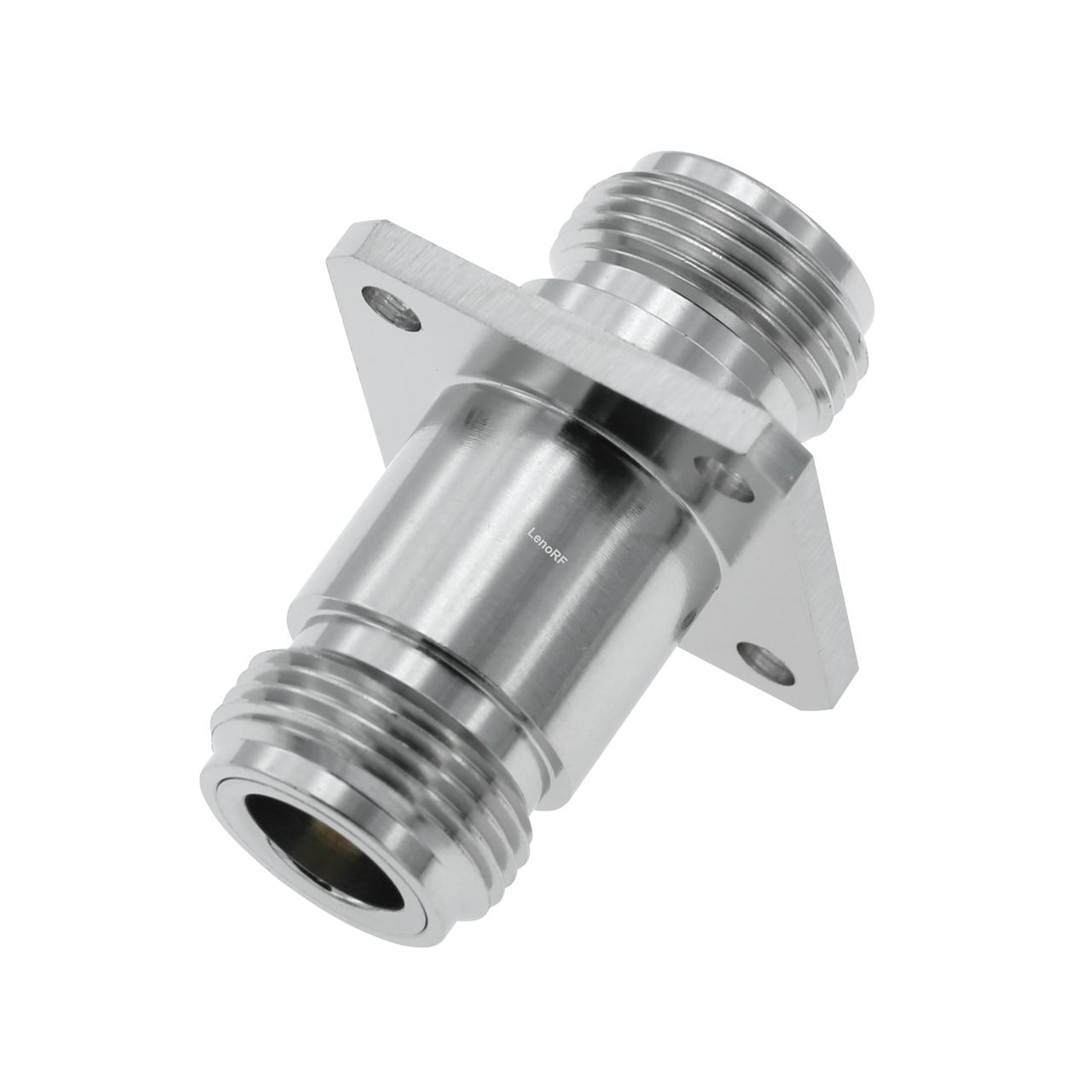 N Jack To Jack Straight Flange Mount Stainless Steel Adapter 