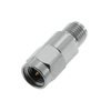 3.5 mm Plug To Jack Adapter 50 OHM Straight Stainless Steel 