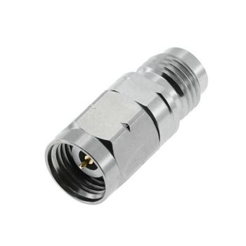 2.4 mm Plug To Jack Adapter 50 OHM Straight Stainless Steel 