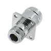 N Plug To Jack Straight Flange Mount Stainless Steel Adapter 