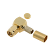 SMA Plug Connector Right Angle Crimping For LMR240 Cable