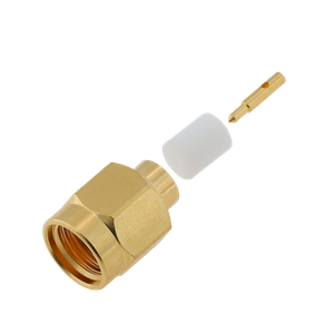 SMA Plug Stainless Steel Connector Solder Straight For RG402,141 Cable 