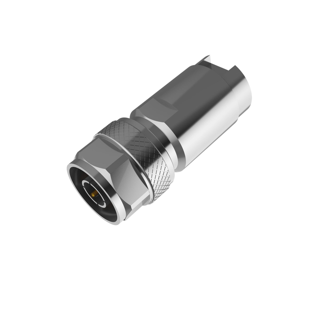 N Connector Plug Straight Clamping For 1/2" Flexible Cable