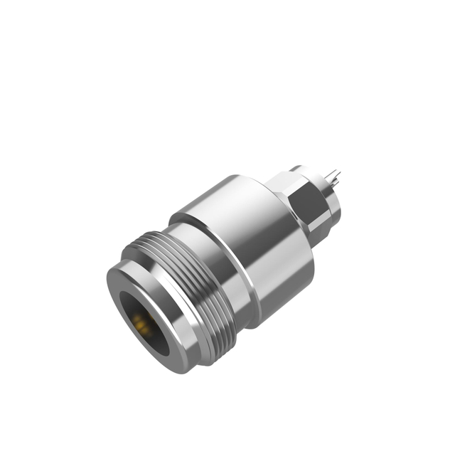 N Type Connector Jack Solder Straight For Microstrip