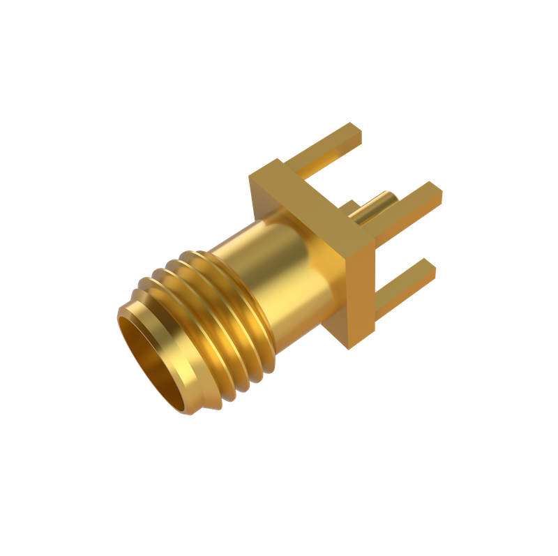 SMA Connector Jack Solder Straight For PCB Through Hole