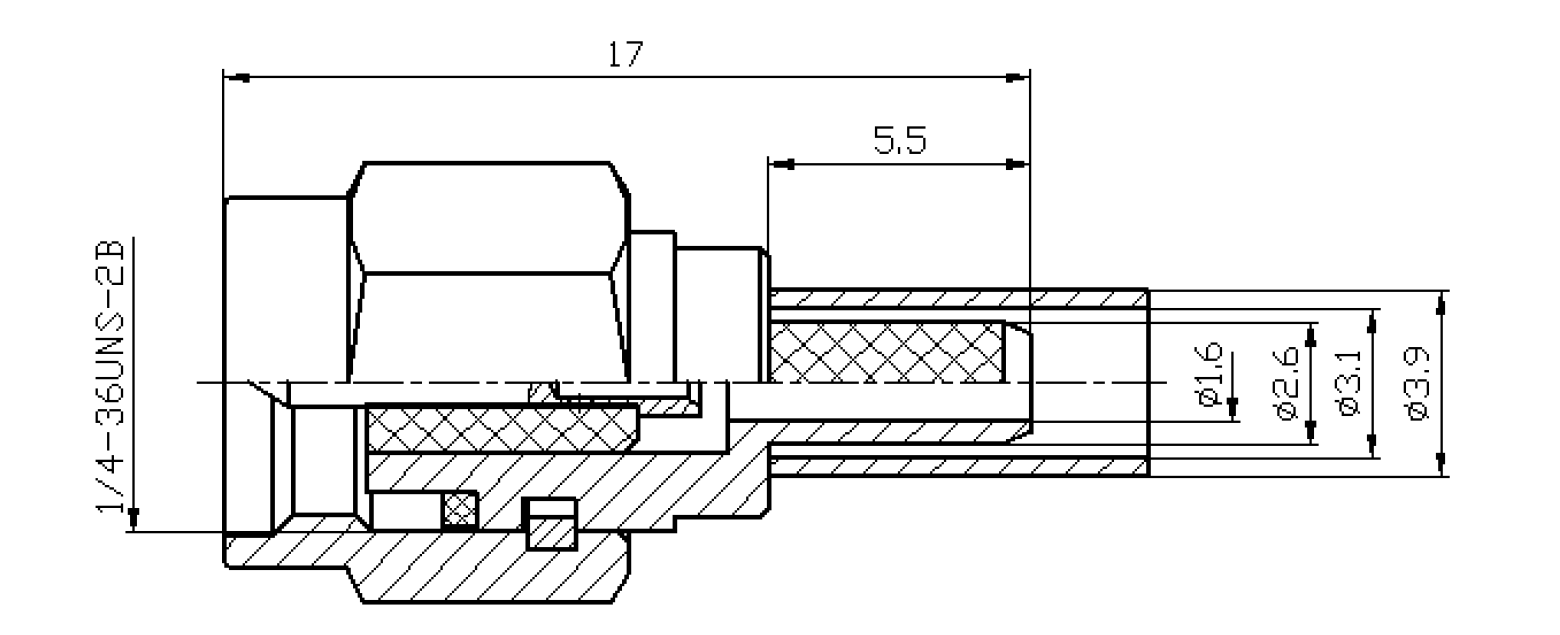 sma rg174 drawing