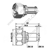 DIN 7-16 Male Crimping For RG58 Connector