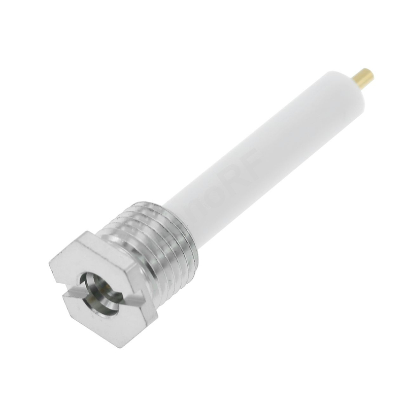 SMP Plug Connector Bulkhead Straight For PCB , Gold Plating