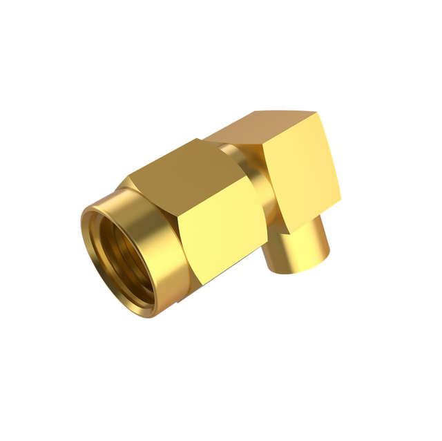 SMA Connector Plug Right Angle Soldering For RG402 Cable