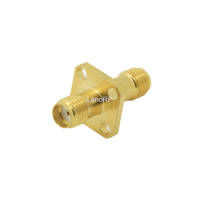 SSMA JACK TO JACK FLANGE MOUNT RF ADAPTOR