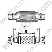 MMCX Male To Male Straight Adapter