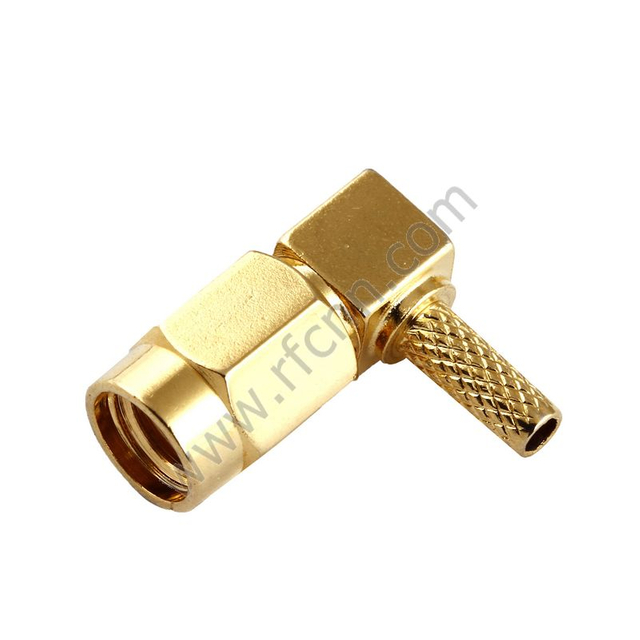 SSMA Female Right Angle For RG174 RF Connector