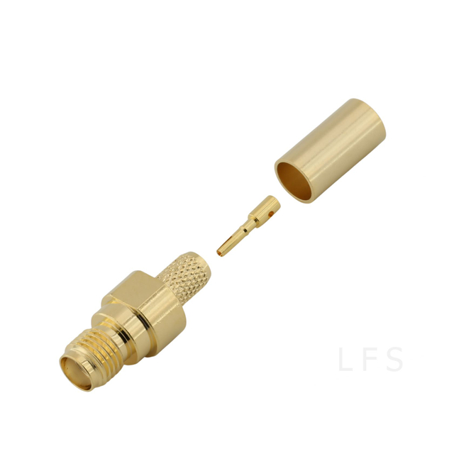 SMA Female Connector Straight Crimping For RG58 Cable
