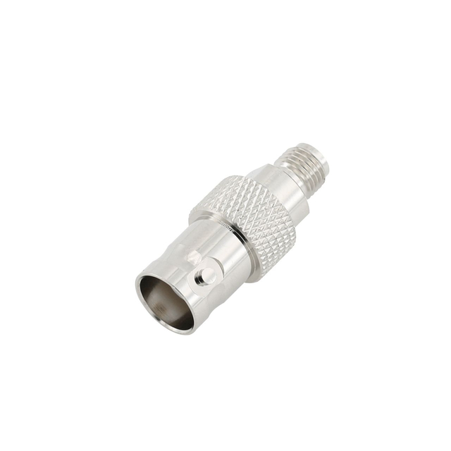 SMA Jack to BNC Jack Straight Stainless Steel Adapter 50 Ohm 