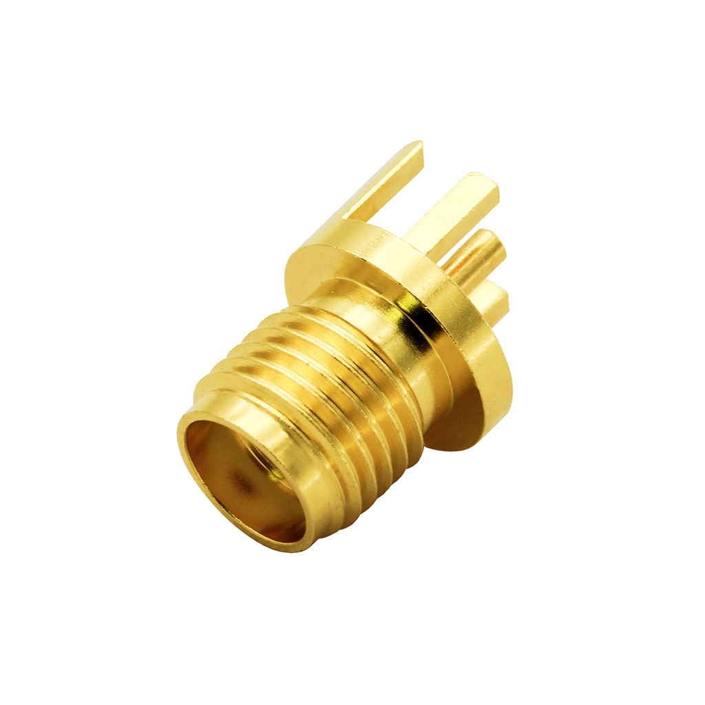SMA Jack Connector Straight Edge Mount For PCB 