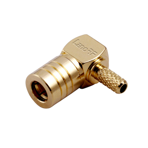 SMB RF Connectors Plug Right Angel For RG316 Coaxial Cable