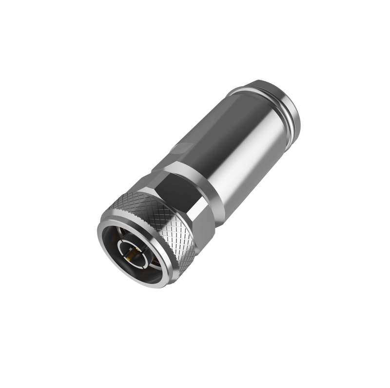 N Connector Plug Clamping Straight For Flex13 Coaxial Cable