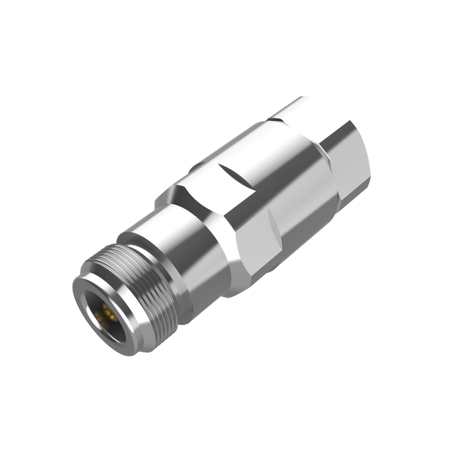 N Type Connector Jack Clamping Straight For 1/2" Flexible Coaxial Cable