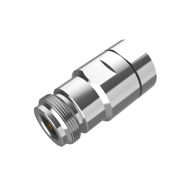 N Connectors Jack Clamping Straight For 1/4" Flexible Coaxial Cable