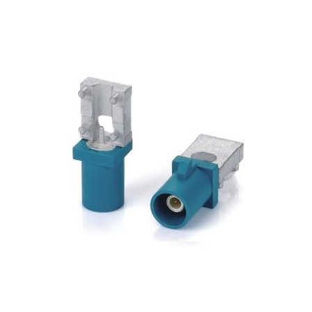  FAKRA Z Male Straight Solder Edge Mount For PCB