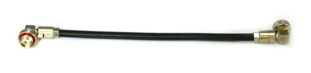 DIN 7/16 Plug To Plug Right Angle For 1/2" Flexible Cable Assembly