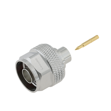 Type-N Male Connector Straight Solering For .250 Cable 