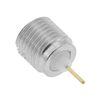 SMP Plug Connector Thread-in Straight For PCB , NIckel Plating