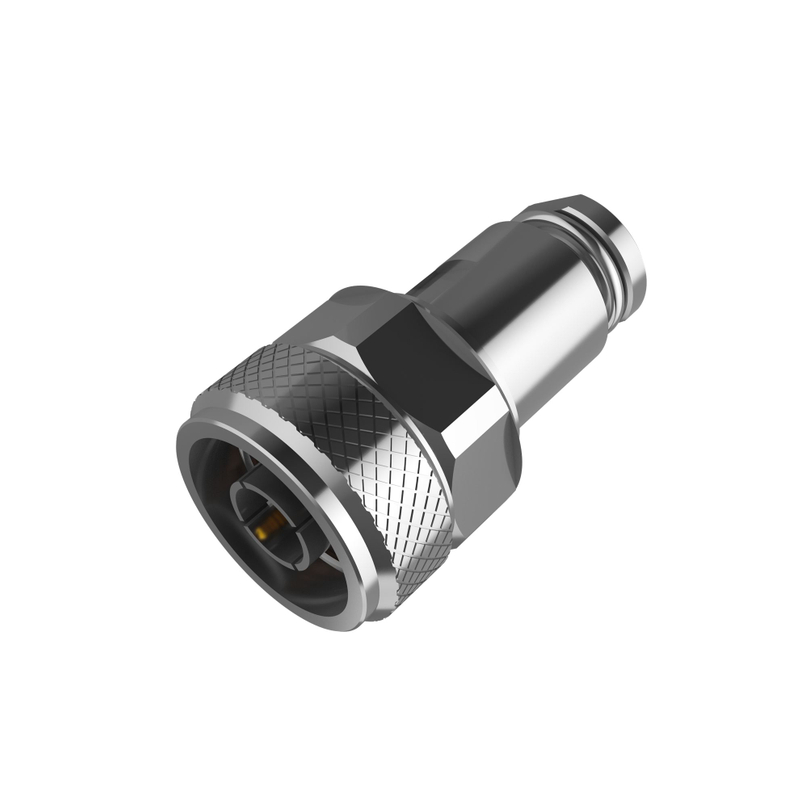 N Connectors Plug Straight Clamping For RG223 Cable