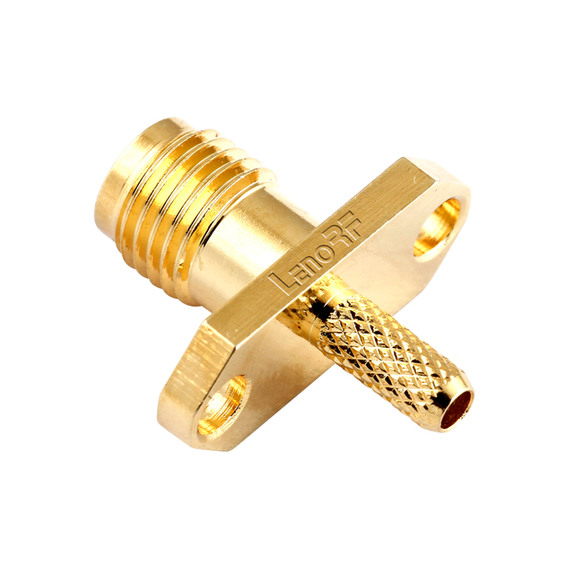 SMA Connectors Jack 2 Hole Flange For Microstrip