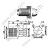 Type N Connector Female Clamp Bulkhead For RG142 Cable