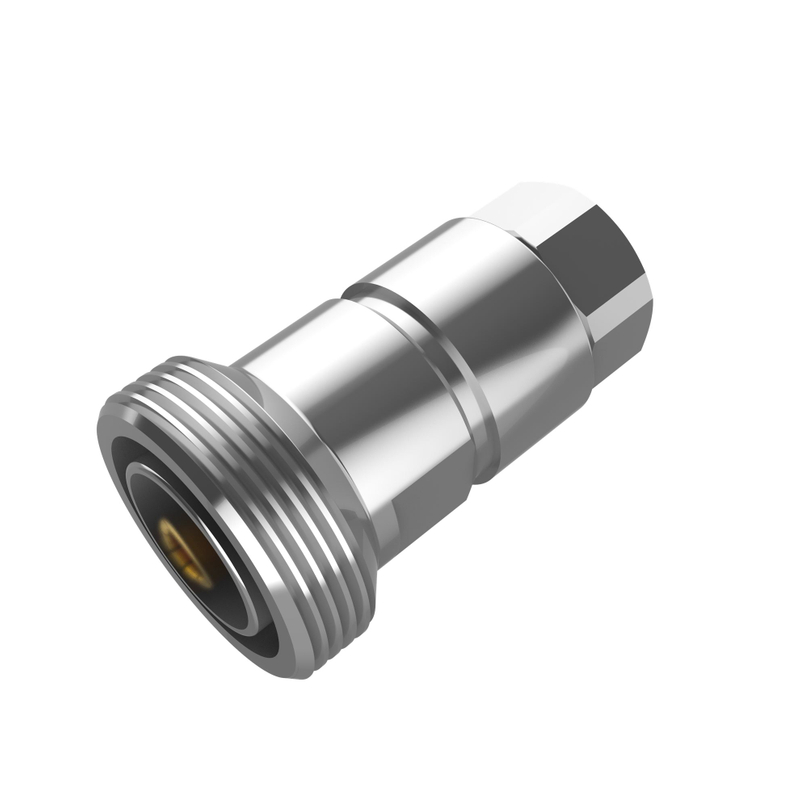 7/16 Connector Jack Straight Clamp For 1/2" SuperFlexible Cable