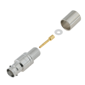 BNC Jack Connector Straight Crimping For RG8 Cable