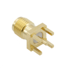 RP-SMA Jack Connector Straight Bulkhead Through Hole For PCB 