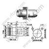 N Connectors Female Clamp Flange For RG142 Cable