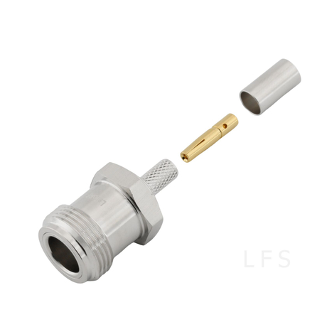Type-N Female Connector Straight Crimping For RG223 Cable 