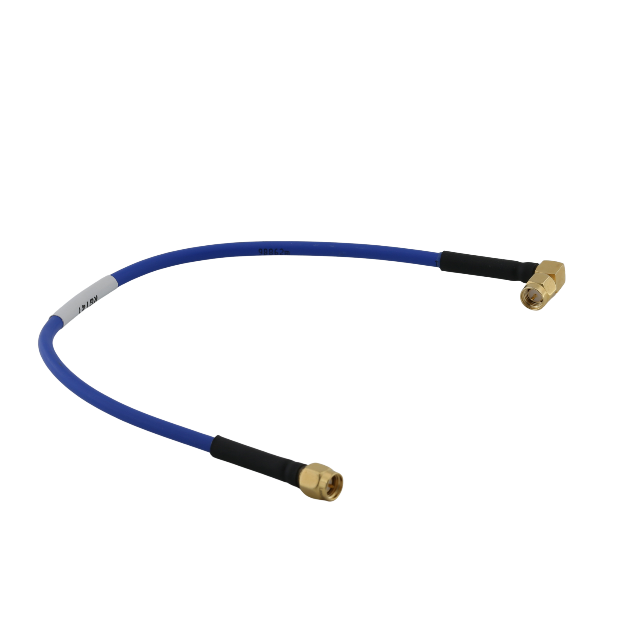 SMA Male Straight To SMA Male Right Angle For Semi-flex 086 ,RG405 Cable Assembly 